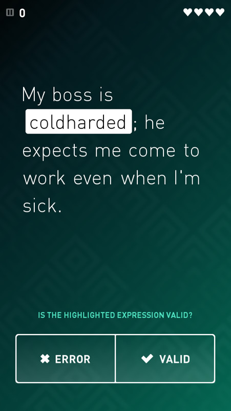 Обучающий интерфейс приложения