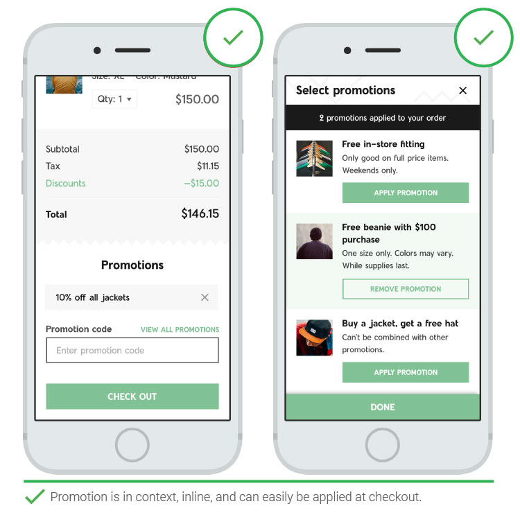 Информация о промоакциях и скидках