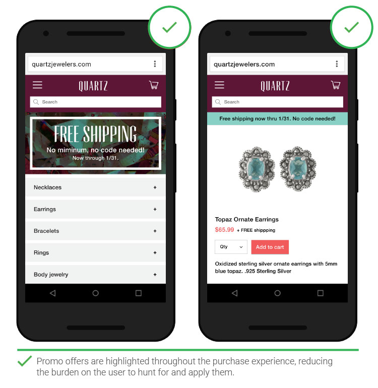 Важно акцентировать бесплатную доставку