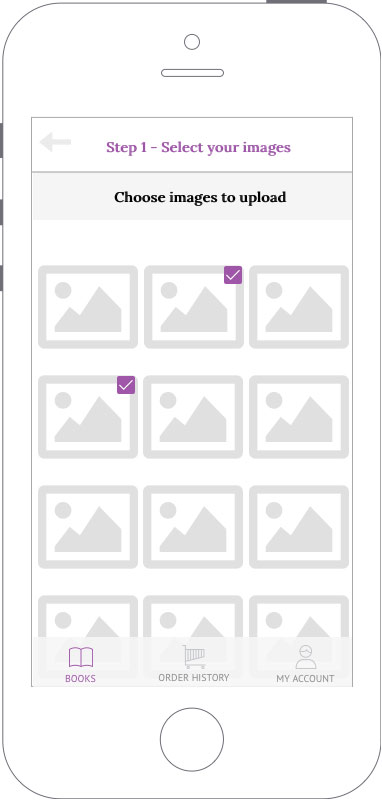 Отмечаем фотографий из фотогалереи