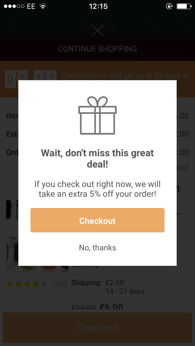 Подождите, вот еще одна скидка