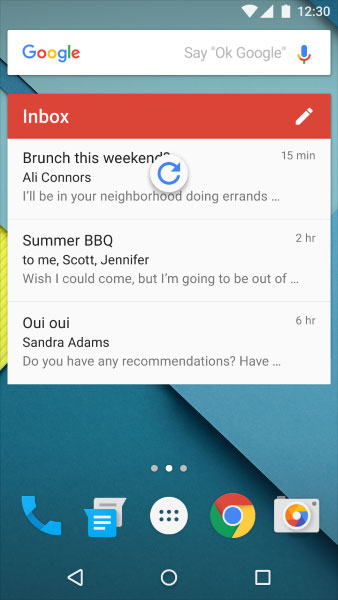 Swipe to Refresh не стоит использовать для виджетов главного экрана Swipe to Refresh не стоит использовать для виджетов главного экрана