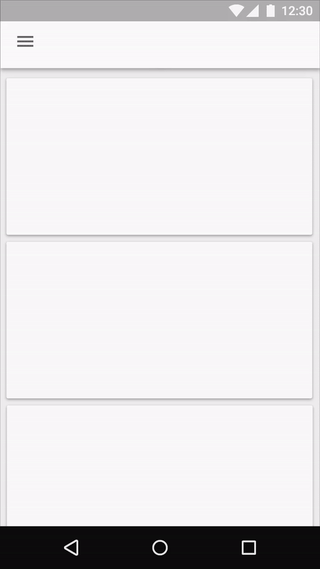 Индикатор перехода должен быть видим до тех пор, пока обновление не завершено Индикатор перехода должен быть видим до тех пор, пока обновление не завершено