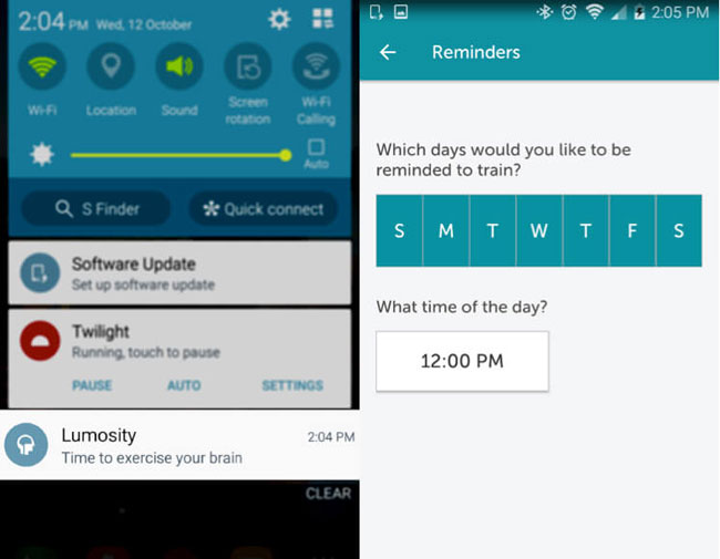 жесты и Lumosity