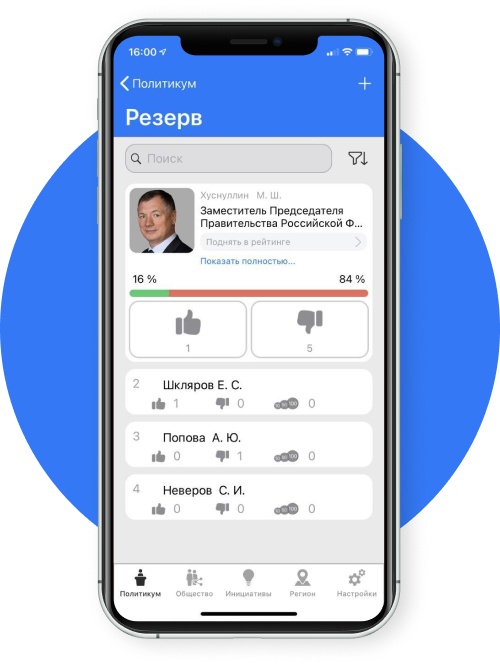 Вывод в топ