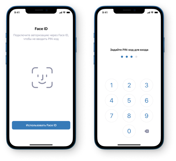 Авторизация по Touch ID и Face ID